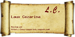 Laux Cezarina névjegykártya